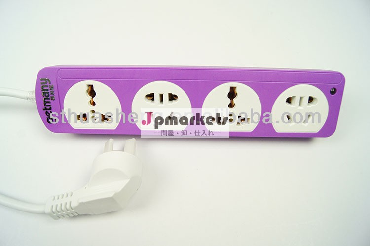 家庭用セキュリティユニバーサル電気拡張ソケット問屋・仕入れ・卸・卸売り