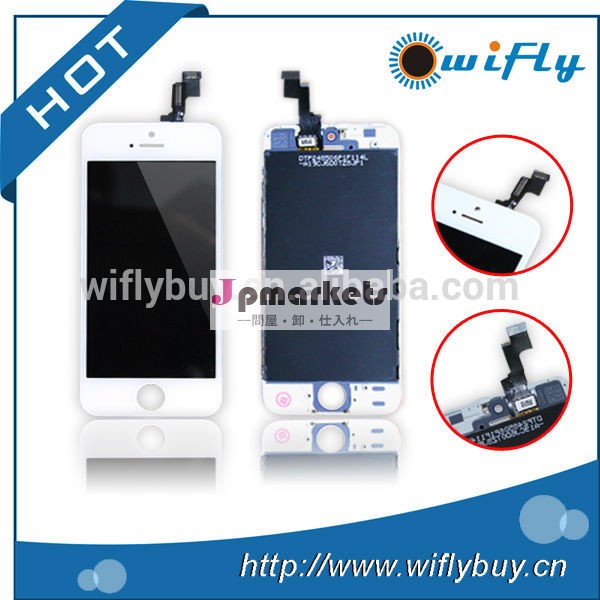 中国工場卸売5siphone用モバイル液晶lcdアセンブリー、 iphoneのための最高品質5slcdアセンブリー問屋・仕入れ・卸・卸売り