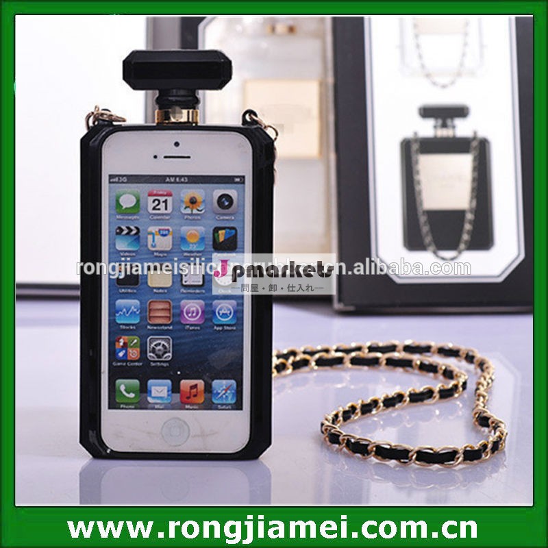 Luxury Black/Clear Perfume Bottle TPU Mobile Cell Phone Case For Iphone/Sunsumg問屋・仕入れ・卸・卸売り