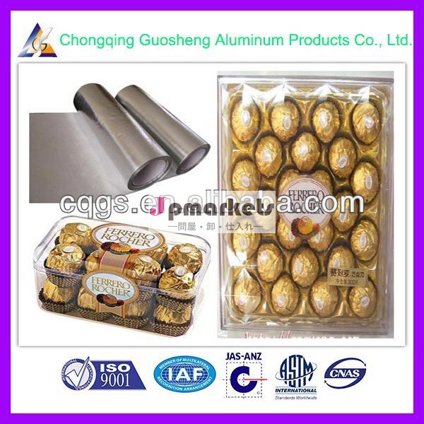 チョコレートのための色のアルミ箔の紙/キャンディラッピング問屋・仕入れ・卸・卸売り