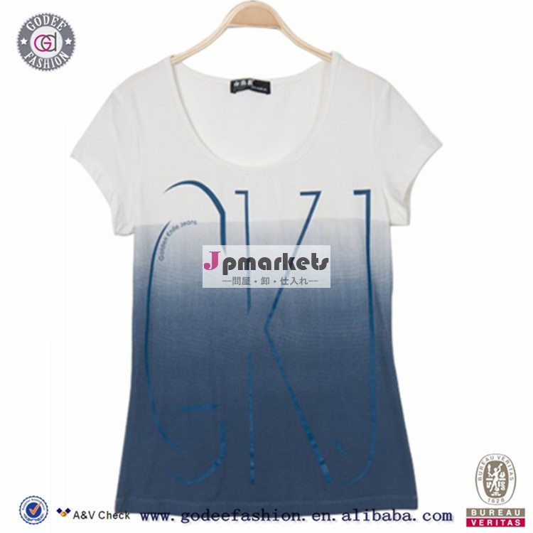 絞り染め2015、 印刷の女性の- シャツ中国製問屋・仕入れ・卸・卸売り