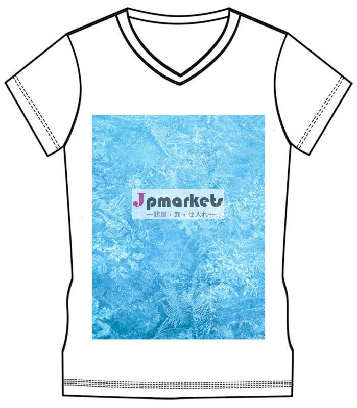 女性カラフルな印刷冷凍t- シャツ問屋・仕入れ・卸・卸売り