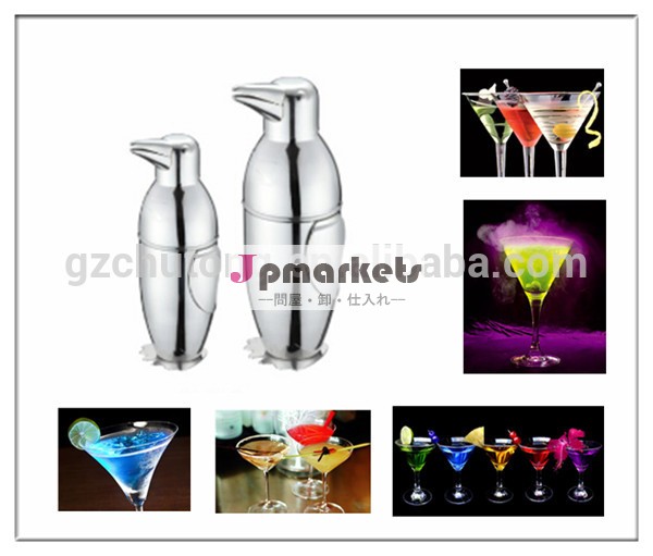 300cc、 安価なペンギンcocktailshaker500ccの大型ステンレスカクテルシェーカー問屋・仕入れ・卸・卸売り