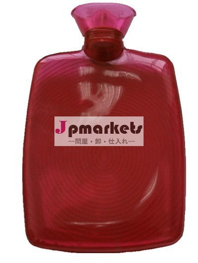 Bs標準のカスタマイズされた赤の四角形1970:2012２０００ＭＬ形のpvc透明湯たんぽ/bag( 31*20cm/0.33kgs)問屋・仕入れ・卸・卸売り