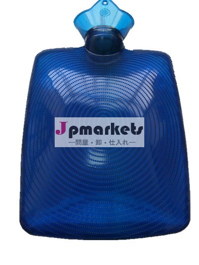 Bs標準のカスタマイズされた青い四角形1970:2012２０００ＭＬ形のpvc透明湯たんぽ/bag( 31*20cm/0.33kgs)問屋・仕入れ・卸・卸売り