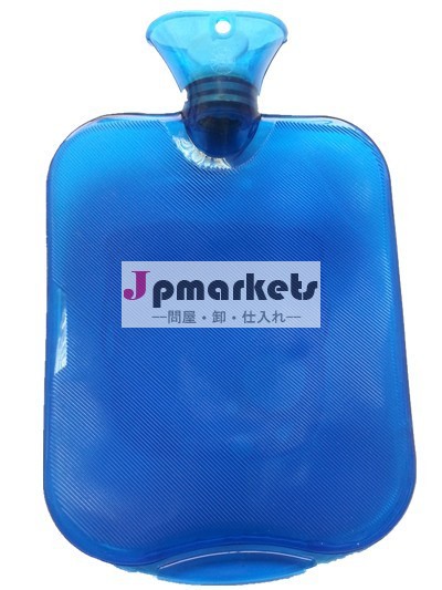 Bs標準のカスタマイズされたダークブルー1970:2012２０００ＭＬ矩形状のpvc透明湯たんぽ/bag( 31*20cm/0.35kgs)問屋・仕入れ・卸・卸売り