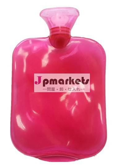 Bs標準のカスタマイズされた1970:2012ローズレッドpvc透明２０００ＭＬ矩形状の湯たんぽ/bag( 31*20cm/0.35kgs)問屋・仕入れ・卸・卸売り