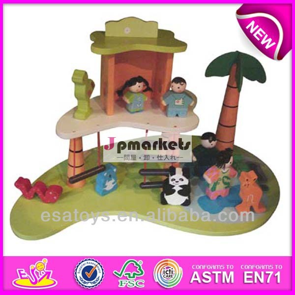 の子供木製2014年新しいヴィラ玩具、 人気の子供木製の別荘おもちゃと熱い販売の赤ん坊のおもちゃのヴィラ木製wj276307問屋・仕入れ・卸・卸売り