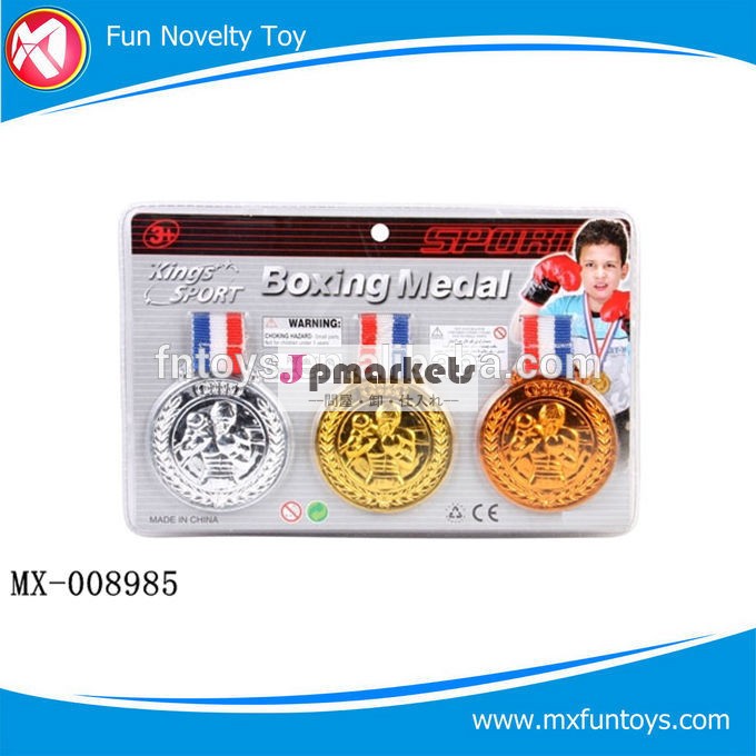 プラスチックの勲章リボン、 安い3色のプラスチックを再生する子供おもちゃ金メダル問屋・仕入れ・卸・卸売り
