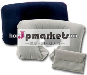 植毛インフレータブルpvcのための首の枕ベッド/インフレータブルトラベル枕問屋・仕入れ・卸・卸売り