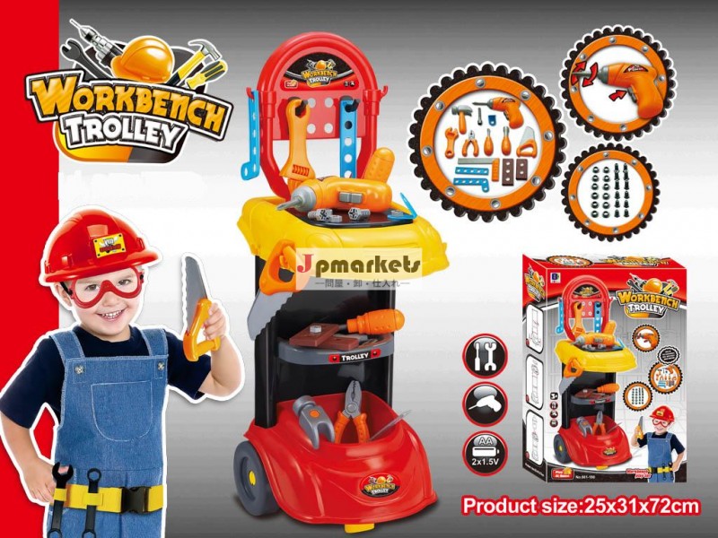 少しワーカートロリーセットabs創造的な子供のおもちゃで設定されたen71ツーリング問屋・仕入れ・卸・卸売り