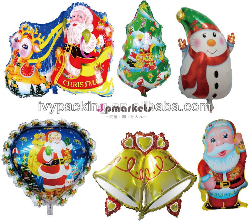 ホイルのヘリウムの気球を広告するクリスマス問屋・仕入れ・卸・卸売り