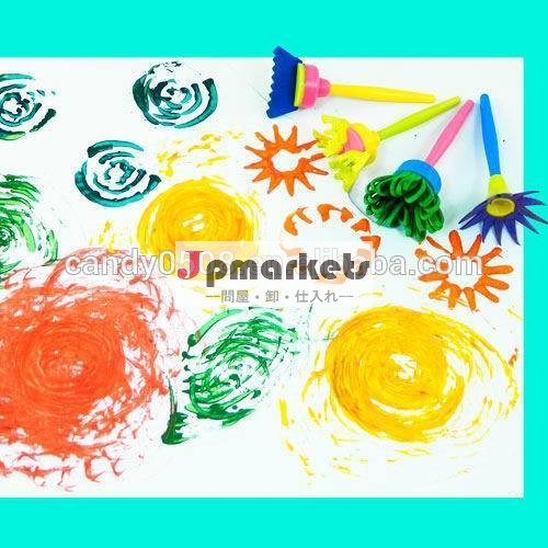 塗装ブラシ4のセットクルクル- a- パターンでツール4つの異なるデザイン。問屋・仕入れ・卸・卸売り