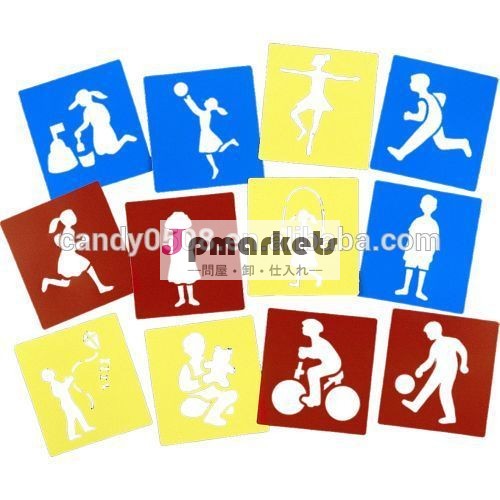 プラスチック製のステンシル19x20cm12形状スポーツセリエ問屋・仕入れ・卸・卸売り