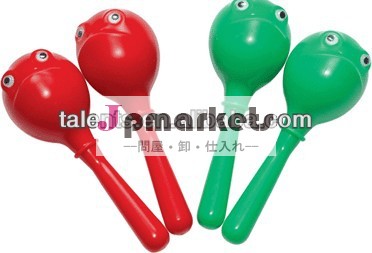 音楽プラスチックマラカスおもちゃのカエル問屋・仕入れ・卸・卸売り