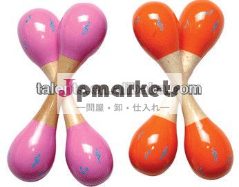 木製マラカス2頭問屋・仕入れ・卸・卸売り