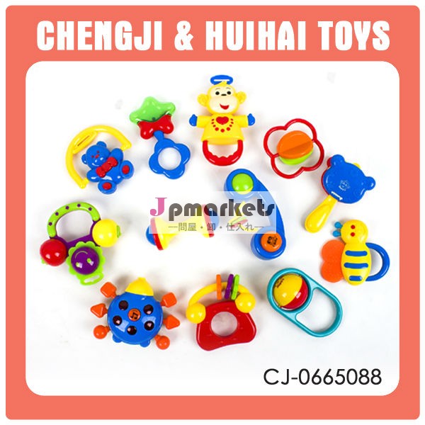 面白いプラスチック赤ん坊12個シリーズおもちゃガラガラ問屋・仕入れ・卸・卸売り