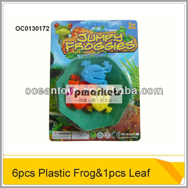 ホット6個のプラスチックの葉カエルや個1oc0130172昇進のおもちゃ問屋・仕入れ・卸・卸売り