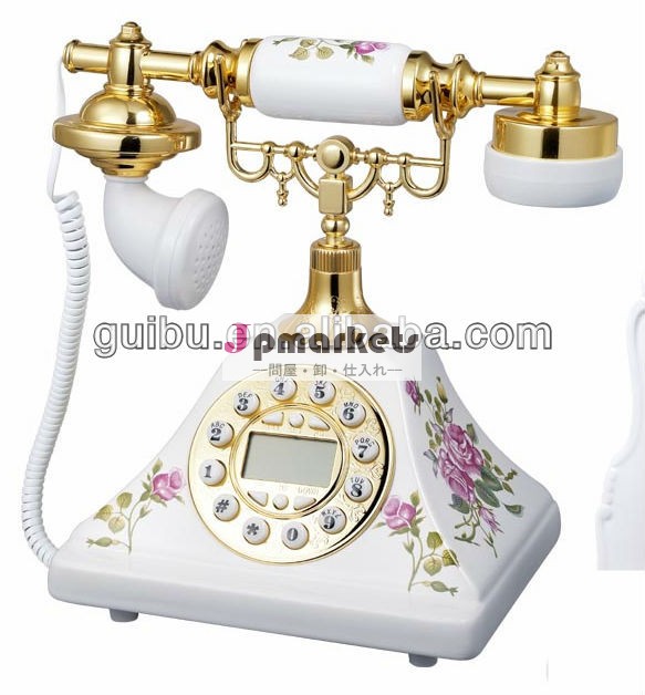 結婚式のための熱い販売のビンテージ電話と家庭用品白セラミック家庭装飾問屋・仕入れ・卸・卸売り