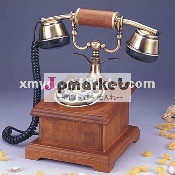 木製の旧式なハンドメイドの電話問屋・仕入れ・卸・卸売り