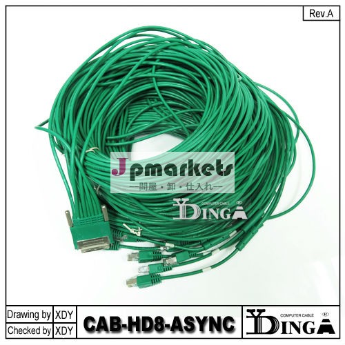 50FT Cisco compatible cable CAB-HD8-ASYNC Cisco serial cables問屋・仕入れ・卸・卸売り