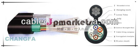 繊維の中国の製造業者12コアシングルモード光ファイバケーブルで構造図8gytc8s問屋・仕入れ・卸・卸売り