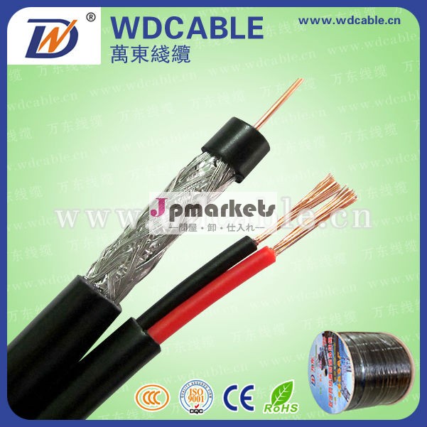 ケーブルのコンボrg6cable+powercable/rg59同軸cable+18awg2c/rg59モニターケーブル問屋・仕入れ・卸・卸売り