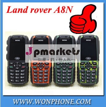 ランドローバーa8nミニ頑丈な防水携帯電話の耐震性屋外携帯電話問屋・仕入れ・卸・卸売り
