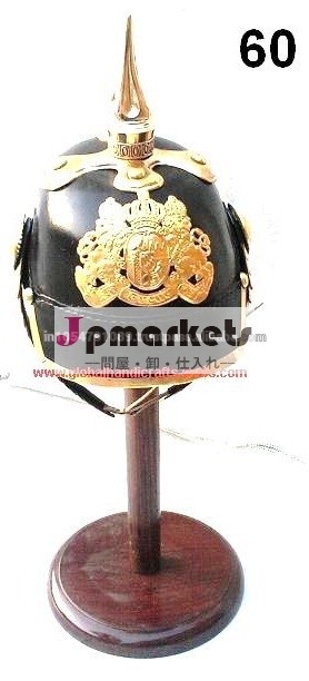 バイエルンレザー真鍮スパイク付きヘルメット、 ドラゴンヘルメットドイツ、 役員革のヘルメット、 軍事歩兵役員ヘルメット問屋・仕入れ・卸・卸売り