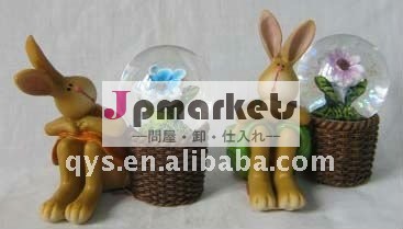 樹脂イースターバニーと花の水ボール問屋・仕入れ・卸・卸売り