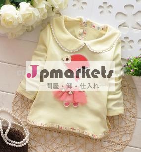 秋z53191a最新のファッションの赤ん坊の綿のtシャツ問屋・仕入れ・卸・卸売り