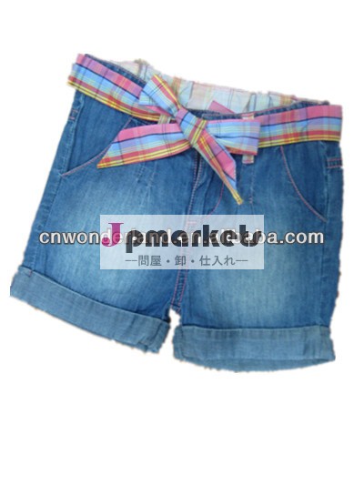 新しいの子供の服の女の子のための夏のジーンズのショートパンツ問屋・仕入れ・卸・卸売り