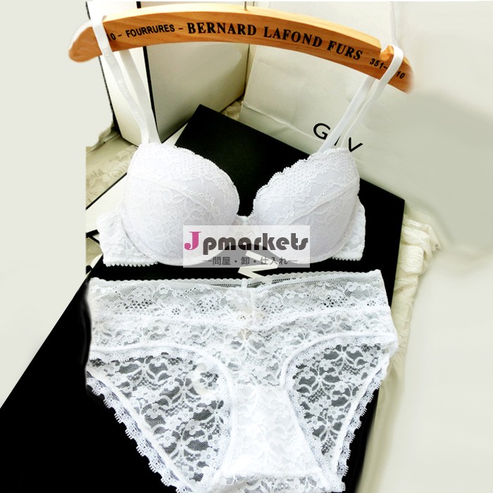 セクシーなワイヤレスレースのブラジャーとパンティーセットブラジャーカップ3/4考える女性のための問屋・仕入れ・卸・卸売り