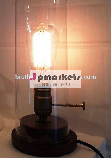 China supplier hot sale 2014 new product trending hot products wooden base for edison bulb table lamp fixture問屋・仕入れ・卸・卸売り