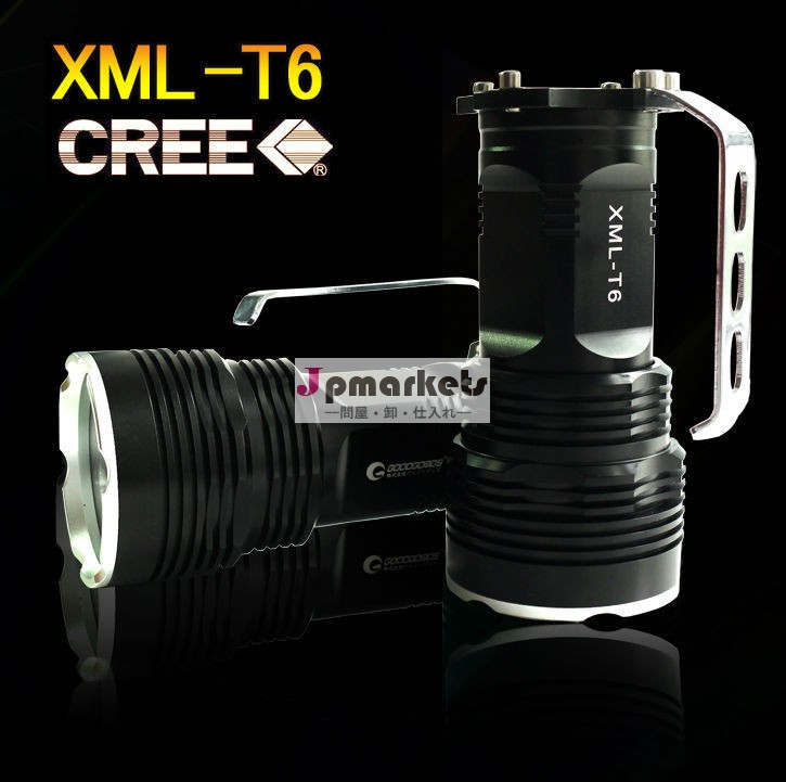 クリーxmlt-64000ルーメン屋外長距離充電式懐中電灯問屋・仕入れ・卸・卸売り