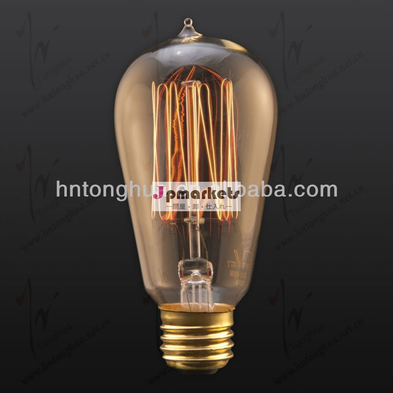ヴィンテージエジソン電球、 40w/60w、 e27/b22、 110v/220v、 st64問屋・仕入れ・卸・卸売り