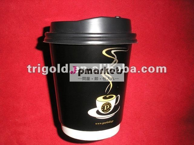 印刷された12オンスダブルウォールコーヒーカップ/使い捨てホットコーヒーの紙コップ問屋・仕入れ・卸・卸売り