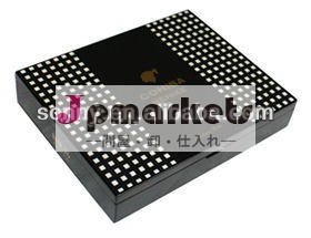 クリスマス豪華な温暖化高光沢付き木製ギフトボックスホットスタンプロゴ問屋・仕入れ・卸・卸売り