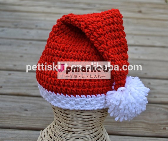 卸売赤ん坊の赤ちゃん冬服を明るい赤クリスマス帽子ニットウールの赤ん坊の帽子問屋・仕入れ・卸・卸売り