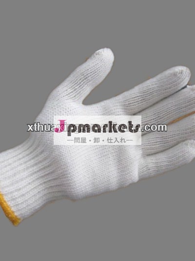 漂白剤綿7ゲージ白の産業安全手袋を編んだ問屋・仕入れ・卸・卸売り