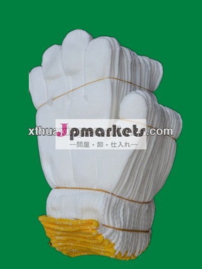 漂白剤の白い綿kintted700グラム業界作業手袋問屋・仕入れ・卸・卸売り