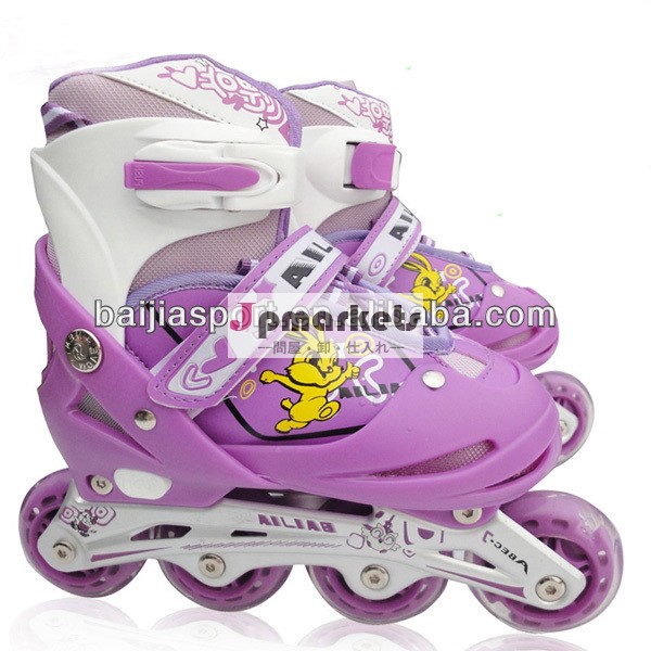 紫の色調整可能なローラースケートの靴問屋・仕入れ・卸・卸売り