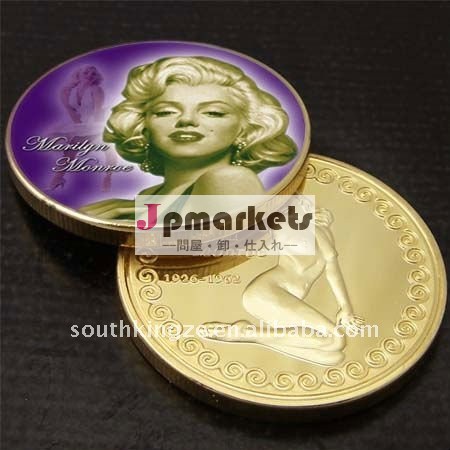 金はMarylinモンローの記念する硬貨をめっきした問屋・仕入れ・卸・卸売り