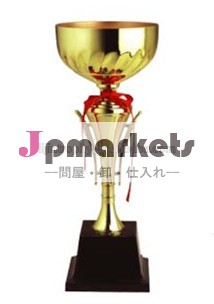 薄い金をスタンドボウルトロフィーカップ黒ベースとスポーツのための問屋・仕入れ・卸・卸売り