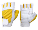 ・白い色重量挙げ手袋黄色問屋・仕入れ・卸・卸売り