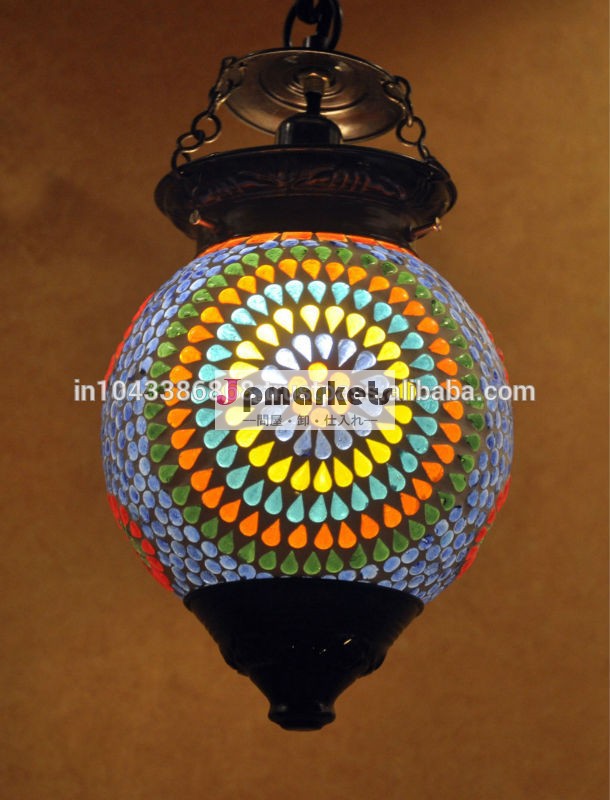 照明ガラス装飾的なインドのヴィンテージ天井ランプ、 卸売業者の装飾的なガラスのペンダントランプ問屋・仕入れ・卸・卸売り