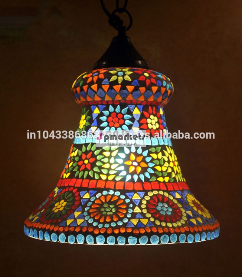 インドの豪華なガラスの天井ランプ照明、 卸売業者の装飾的なガラスのペンダントランプ問屋・仕入れ・卸・卸売り