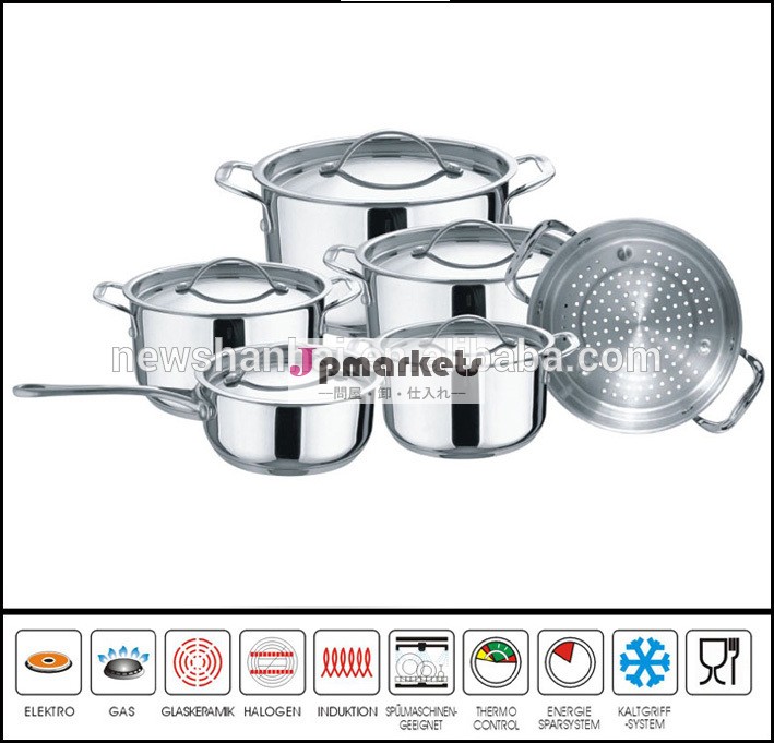 12 Pcs zebra cookware set stainless steel Sc661問屋・仕入れ・卸・卸売り