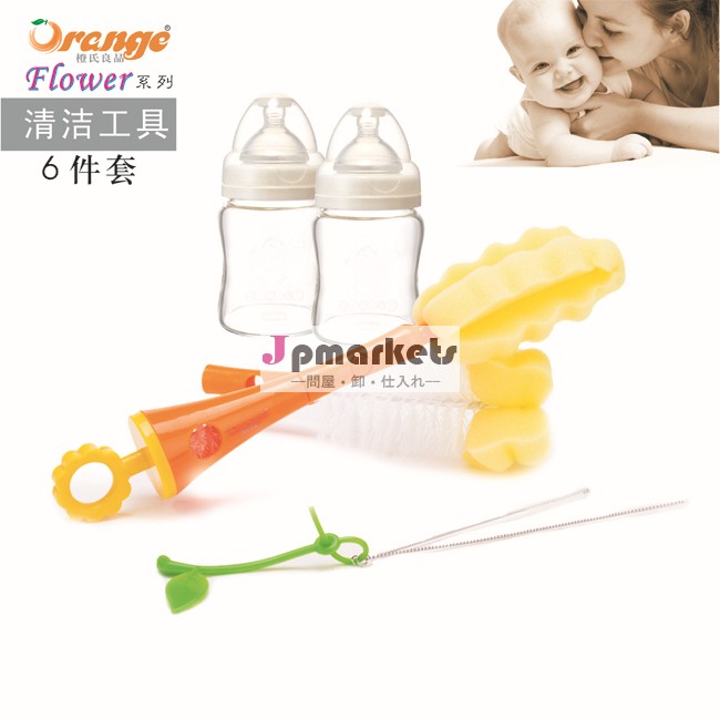 哺乳瓶ブラシ、 最新赤ちゃんの給餌ベビーボトルブラシ360度の回転ブラシ1set( 4pair) 混合色問屋・仕入れ・卸・卸売り