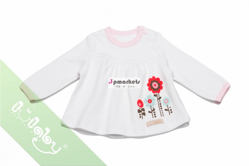 かわいい女の赤ちゃんt- シャツのための涼しい季節長袖シャツ問屋・仕入れ・卸・卸売り